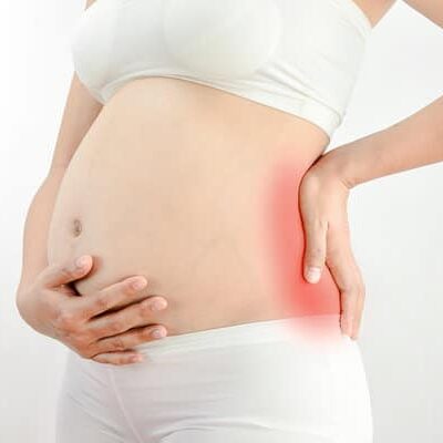 Tailbone Pain pregnancy concept