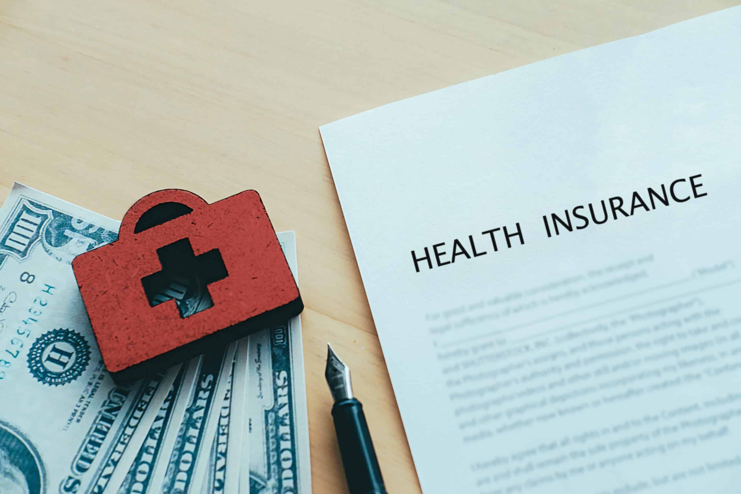 Life and health insurance policy concept idea. Finance and insurance.