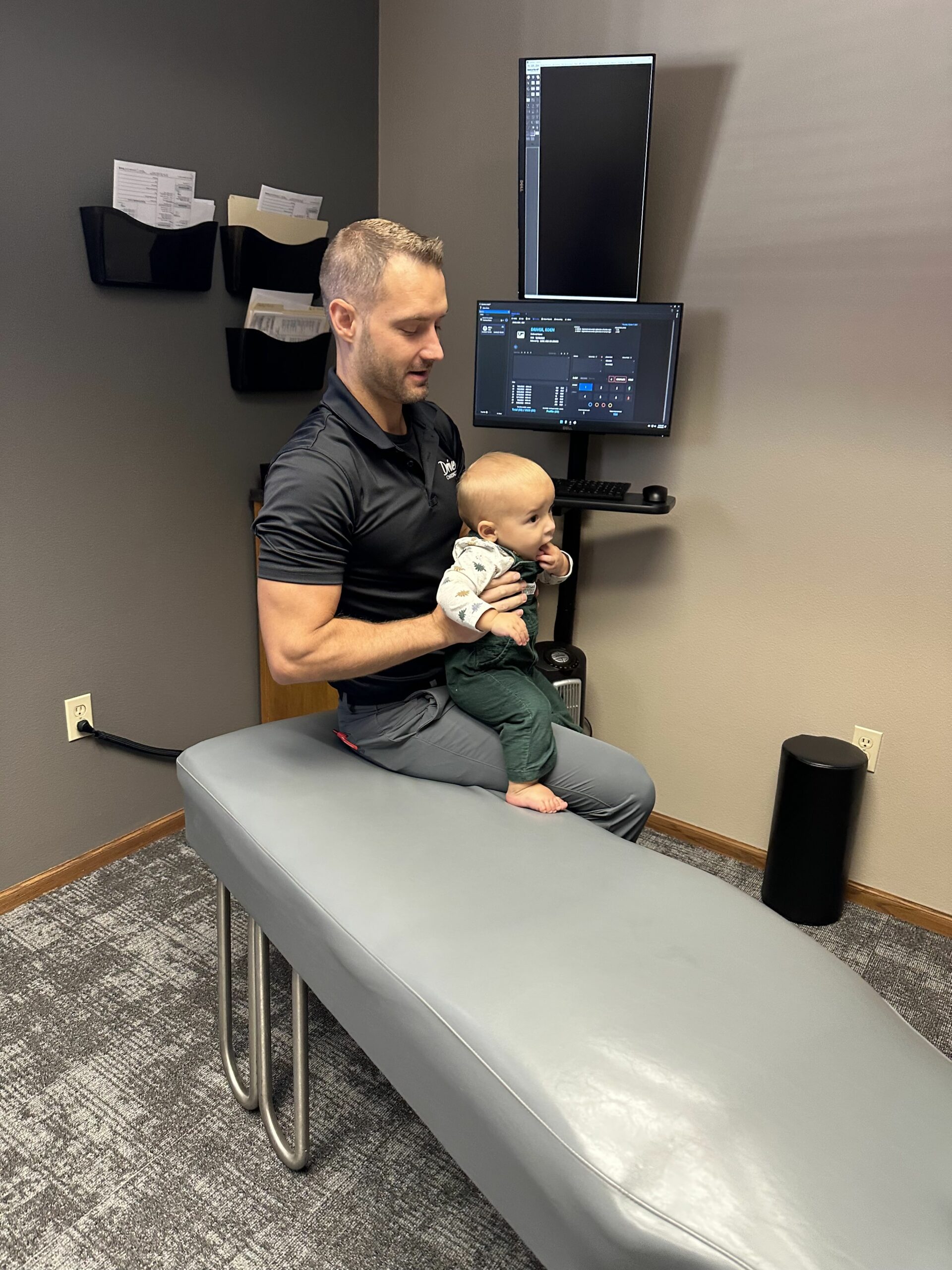 pediatric chiropractic care in columbus treating a young boy who suffers from Torticollis.